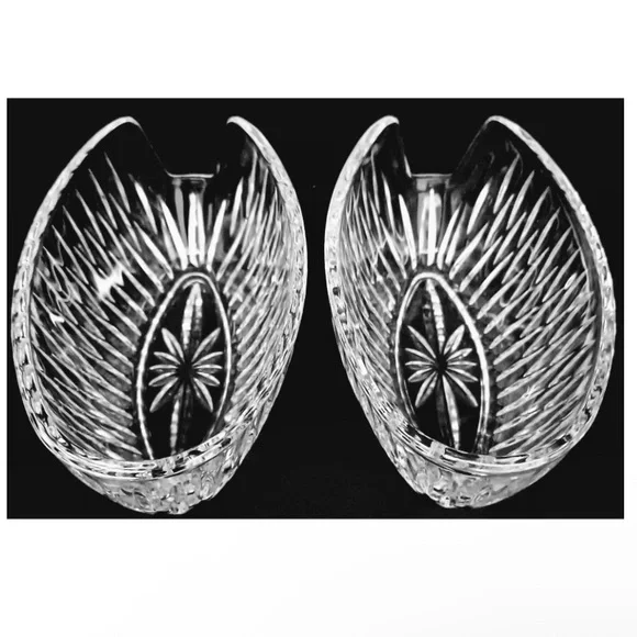 Princess House Crystal silverware set of 2 Royal Highlights Pattern Starburst - Picture 1 of 6